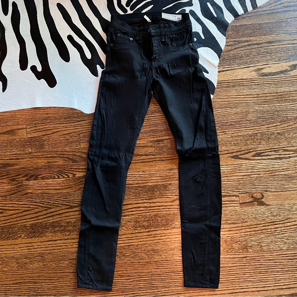 High Rise Skinny Rag & Bone Black Jeans